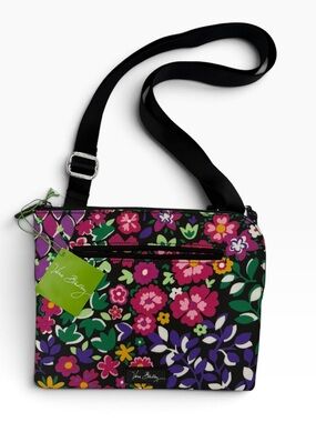 🌸 Vera Bradley Lighten Up Zip Crossbody — Sweetheart Floral